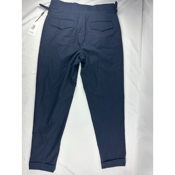 NWT Reiss Slim Fit Wool Blend Puppytooth Trousers in Navy Mens Size 30 $260 - Picture 3 of 14